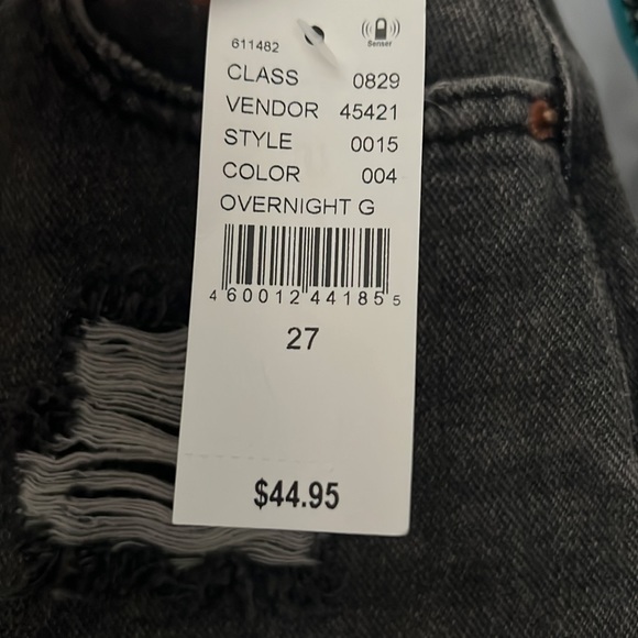 PacSun 27 High Rise Boy Shorts Denim Jean Ripped NWT New With Tags NEW - Picture 4 of 4